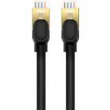 Baseus Ethernet RJ45 Network Cable, Category 8, 40 Gbps Speed, 8 Meters (Black)
