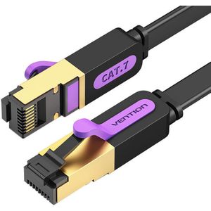 Vention ICABN 15m Black Flat UTP Category 7 Network Cable