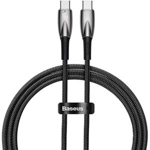 Baseus Glimmer Series 100W USB-C to USB-C Cable, 1m (Black)