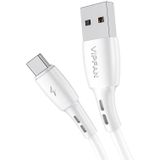 Vipfan Racing X05 3A USB-C to USB Cable, 1 Meter (White)