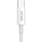 Vipfan X03 USB to Micro USB Cable, 3A, 1m (White)