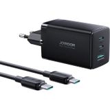 Joyroom TCG01 65W 2-Port GaN USB-C Wall Charger (Black)