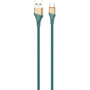 LDNIO LS632 USB-C to USB Cable, 30W Power, 2m Length (Green)