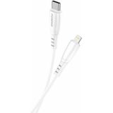 Lightning Foneng X75 USB Cable, 3A, 1m (White)