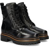 Nelson - Veterboots - Zwart - Leer