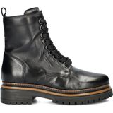 Nelson - Veterboots - Zwart - Leer