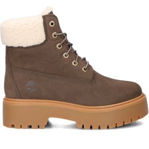 Timberland - Stone Street Mid - Veterboots - Bruin - Leer - Warm Gevoerde Waterdichte Boot