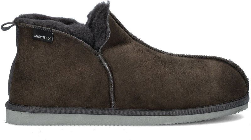 Shepherd - Andy - Pantoffel - Antraciet - Suede - Gevoerd met Schapenwol