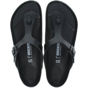 Birkenstock - Eva Gizeh - Teenslippers - Zwart - Rubber
