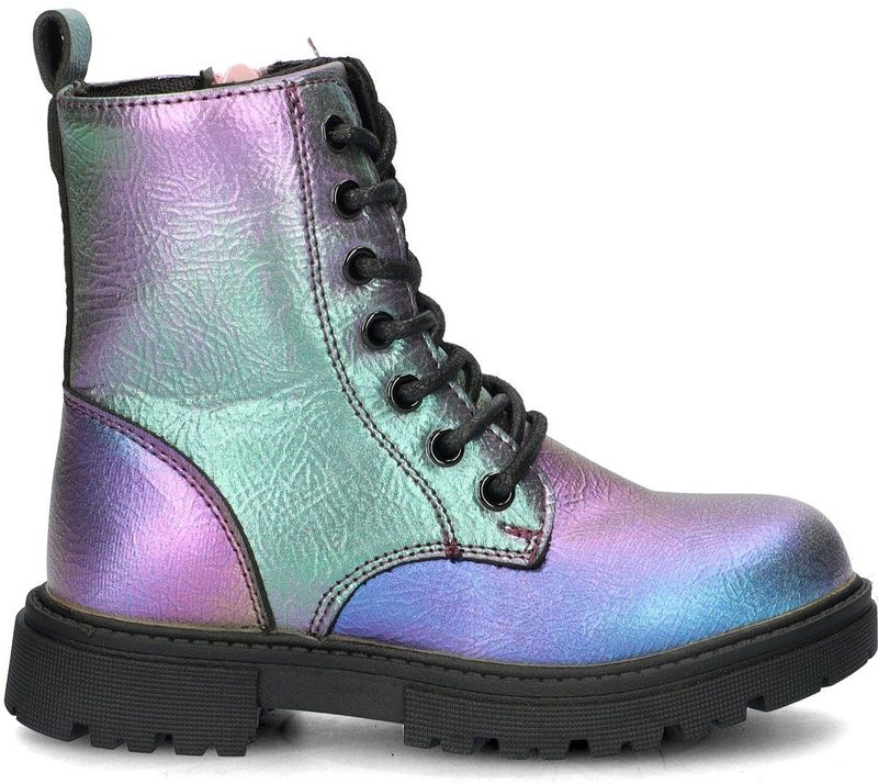 Nelson - Veterboots - Dual-Chrome Rainbow - Imitatieleer - Meisjes