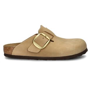 Birkenstock - Boston Big Buckle - Instapschoenen - Zwart - Nubuck