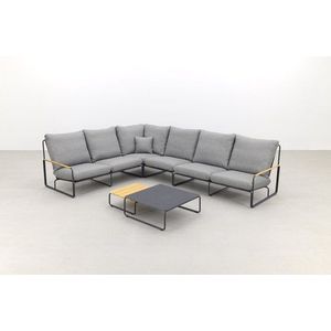 Suns Merano hoekmodelset L-part Links + L-part Rechts incl. hoek + center en 2x tafel 80 x 80 cm / 60 x 60 cm