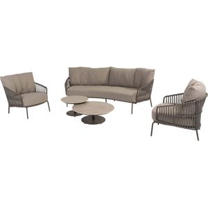 4 Seasons Outdoor Capalbio loungeset + Boaz salontafels terre