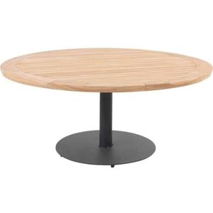 Taste 4SO Saba low dining teak tafel 160 Ø cm antraciet onderstel