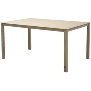 4 Seasons Outdoor Eco dining tafel aluminium 150 x 99 cm. Taupe