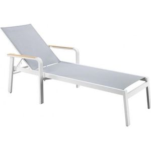 Suns Tutti lounger MW | white grey textileen | tea