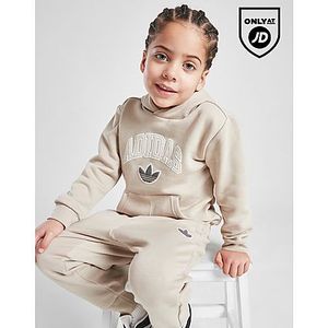 adidas Originals Varsity Overhead Tracksuit Children, Beige