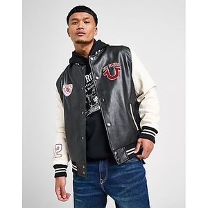 True Religion Varsity Jacket, Black