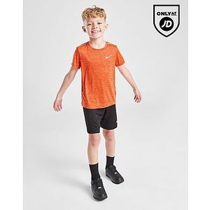 Nike Miler T-Shirt/Shorts Set Children, Red