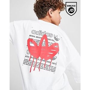 adidas Originals Graffiti Trefoil T-Shirt Junior, White