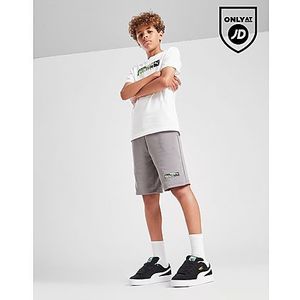 PUMA Camo Logo Shorts Junior, Grey