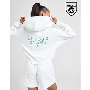 adidas Originals Island Club Full Zip Hoodie, White