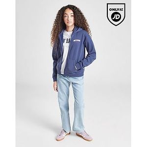 New Balance Girls' Arch Logo Full Zip Hoodie Junior, Blue