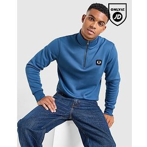 Fred Perry Badge 1/2 Zip Sweatshirt, Blue