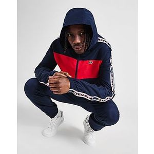 Lacoste Panel Woven Hoodie, Blue