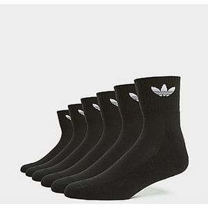 adidas Originals 6-Pack Quarter Socks, Black