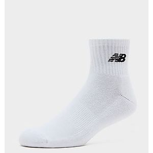 New Balance 6-Pack Quarter Socks, White