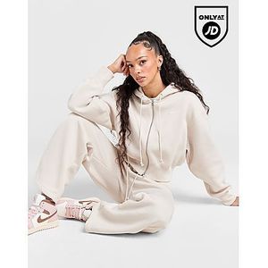 Nike Phoenix Crop Full Zip Hoodie, Beige