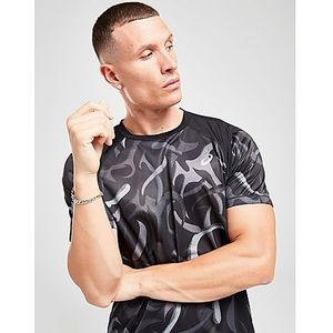 ASICS All Over Print Road T-Shirt, Black