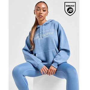 New Balance Script Embroidered Hoodie, Blue