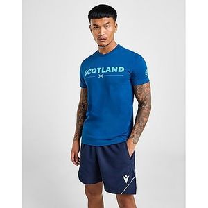 Macron Scotland Rugby Leisure T-Shirt, Blue