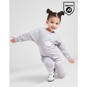 adidas Originals Girls' Varsity Overhead Crew Set Infant, Grey