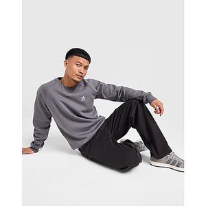 adidas Originals Trefoil Essential Crew Sweater Heren, Charcoal