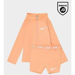 Nike Girls' Pacer 1/4 Zip/Cycle Shorts Set Infant, Orange