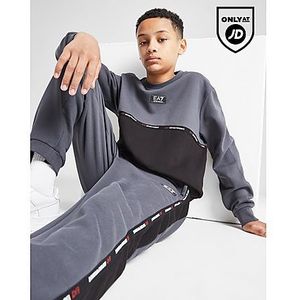 EA7 Emporio Armani Tape Crew Sweatshirt Junior, Grey