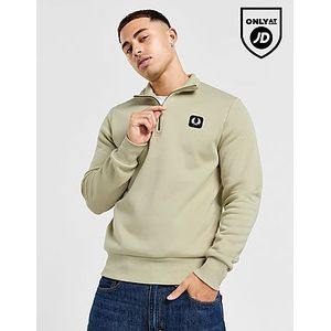 Fred Perry Badge 1/2 Zip Sweatshirt, Stone