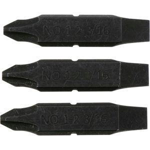 Leatherman Bits 931024 kruiskopschroevendraaier PH1/PH2 en platte schroevendraaier 3/16", 3 PK