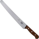 Victorinox Gekarteld Banketmes met Houten Handvat - 25,5 cm - DP580 - Restaurant - Hotel - Professioneel