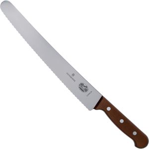 Victorinox Gekarteld Banketmes met Houten Handvat - 25,5 cm - DP580 - Restaurant - Hotel - Professioneel