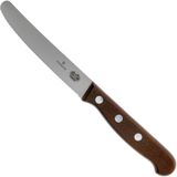 Victorinox Wood tafel-/tomatenmes - 11cm - gekarteld - rvs/esdoornhout