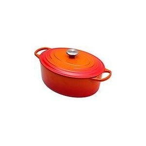 Le Creuset braadpan - cocotte ovaal 31cm, 6,3L oranje