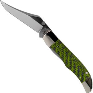 Case Kickstart Mid Folding Hunter Green & Black Carbon Fiber-G10 Weave Smooth, 50711, 101265AC SS zakmes