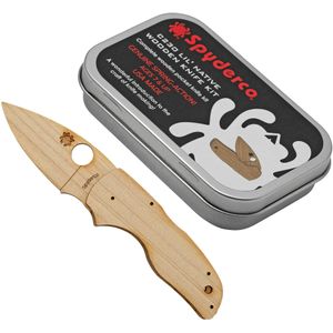 Spyderco Wooden Knife Kit C230 Lil Native WDKIT2, houten zakmes