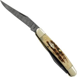 Case Muskrat 77463 Damascus Vintage Bone, zakmes