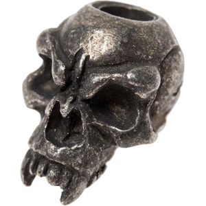 Schmuckatelli Fang Skull Bead Black Oxidized