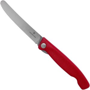 Victorinox SwissClassic 6.7831.FB gekarteld vouwbaar groentemes, rood